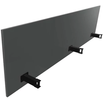 SQart válaszfal az íróasztalhoz, sötétszürke szín, hosszúság: 2000 mm x 380 mm