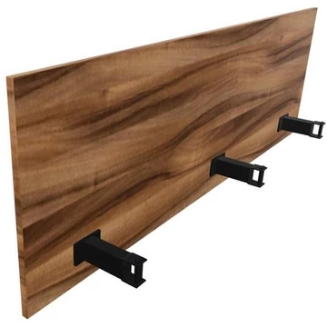 SQart válaszfal íróasztalhoz, dió színű, hosszúság: 1600 mm x 380 mm