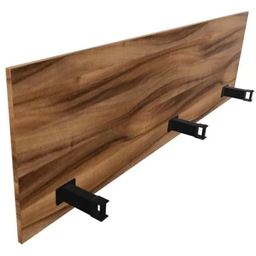 SQart válaszfal íróasztalhoz, dió színű, hosszú x mag: 1800 mm x 380 mm