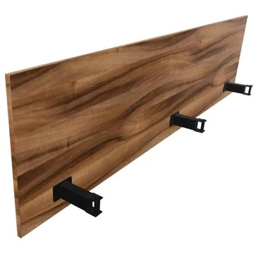 SQart válaszfal íróasztalhoz, dió színű, hosszúság: 2000 mm x 380 mm
