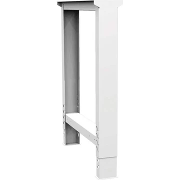 Munkaasztal láb 2 mm vastag C-profilból, állítható magasság 790-1030 mm, kötőelemekkel, szürke RAL7035