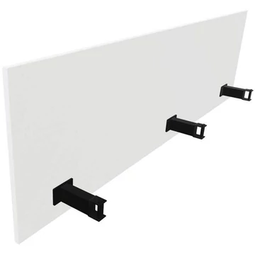 SQart válaszfal az íróasztalhoz, fehér színű, hosszú x mag: 1800 mm x 380 mm