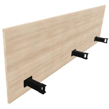 SQart válaszfal íróasztalhoz, akác színű, hosszú x mag: 1800 mm x 380 mm