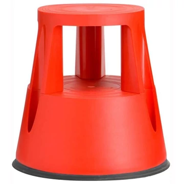Műanyag guruló fellépő, terhelés 150 kg, piros szín