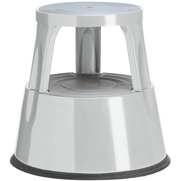 Acél guruló fellépő, teherbírása 150 kg, szürke színű