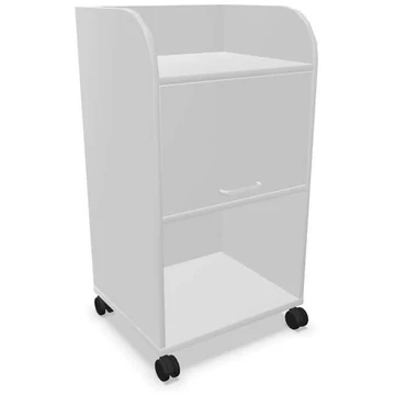 Mobil caddy szekrény, színe világosszürke, ma x sz x mé: 1030 x 550 x 470 mm