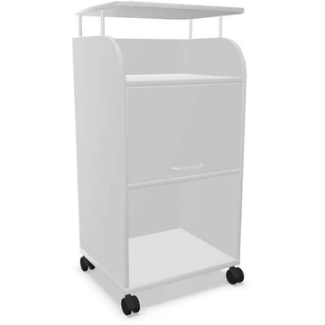 Mobil caddy szekrény munkalappal 560 x 470 mm, színe világosszürke, magassága: 1135 mm