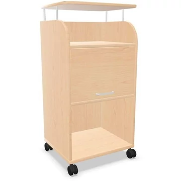 Mobil caddy szekrény munkalappal 560 x 470 mm, juhar színű, magasság: 1135 mm