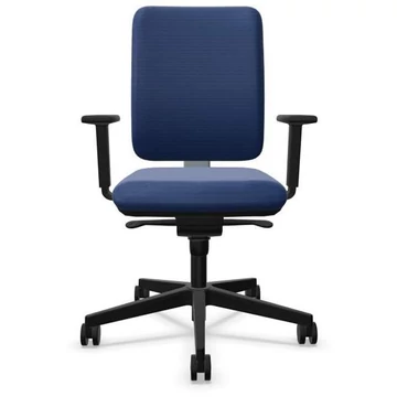 GARTA irodai forgószék, vázszerkezet fekete, szövethuzat kék