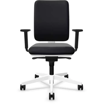 GARTA irodai forgószék, vázszerkezet fehér, szövethuzat fekete