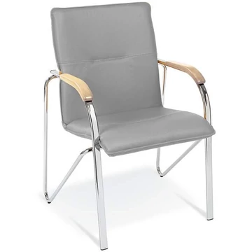 SAMBA vendégszék, szintetikus bőr huzat - szürke