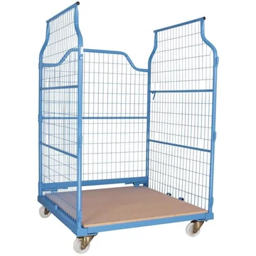 Rakodódoboz UNIVERSAL, mobil, 100x50, ma x sz x mé háló: 1200 x 1850 x 1150 mm