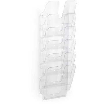 Válogatótartályok Flexibox Plus, 6 x A4-es álló formátum, színes átlátszó