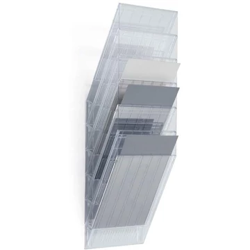 Rekeszek válogatása Flexibox, 6 x A4-es álló formátum, színes átlátszó