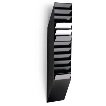 Válogató rekeszek Flexibox, 12 x A4-es álló formátumú, fekete színű