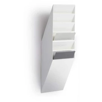 Válogató rekeszek Flexibox, 6 x A4-es álló formátumú, fehér színű