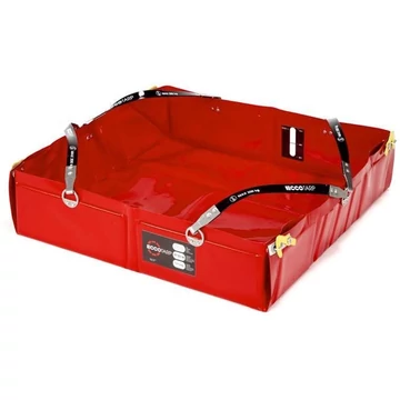 Többfunkciós összecsukható kád PVC-ből, gyűjtőtérfogat 75 l, 700x700x175 mm, hordtáskával