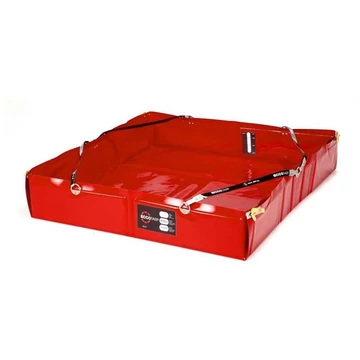 Többfunkciós összecsukható kád PVC-ből, gyűjtőtérfogat 175 l, 1000x1000x200 mm, hordtáskával