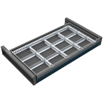 Fiókos válaszfal készlet horganyzott lemezből 4x3, 780 × 432 mm-es fiókokhoz