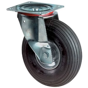 Beálló szállítógörgő, gumiabroncsok, átm. 200 mm, teherbírás 75 kg