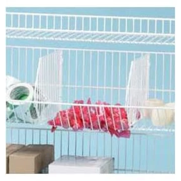 Elválasztó kosarak rakosására, magasság 300 mm, PU = 5 darab, fehér festék