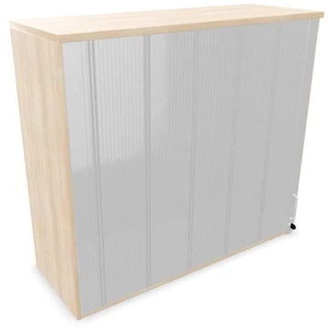 Irodai szekrény - lamellás ajtó, hosszabbító ma x sz x mé: 1070 x 1200 x 445 mm, akác színű