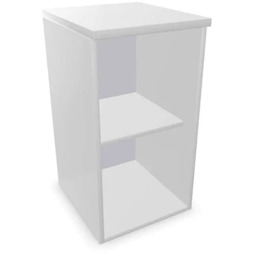 Irodai szekrény - polc, hosszabbító, ma x sz x mé: 740 x 400 x 445 mm, színe világosszürke