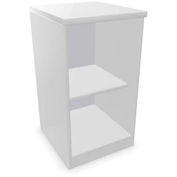 Irodai szekrény - polcos elem, ma x sz x mé: 740 x 400 x 445 mm, színe világosszürke