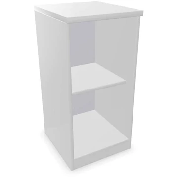 Irodai szekrény - polcos elem, ma x sz x mé: 825 x 400 x 445 mm, színe világosszürke