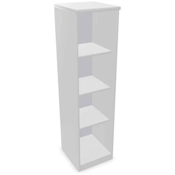 Irodai szekrény - polcos elem, ma x sz x mé: 1545 x 400 x 445 mm, színe világosszürke