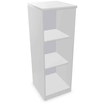 Irodai szekrény - polcos elem, ma x sz x mé: 1155 x 400 x 445 mm, színe világosszürke