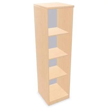 Irodai szekrény - polcos elem, ma x sz x mé: 1545 x 400 x 445 mm, juhar színű