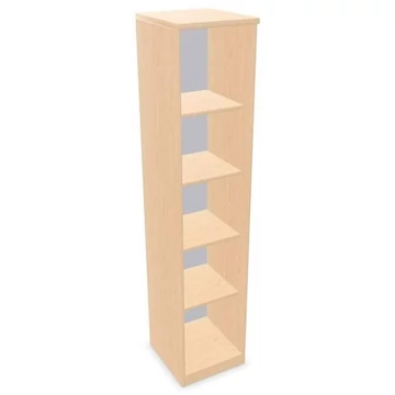 Irodai szekrény - polcos elem, ma x sz x mé: 1895 x 400 x 445 mm, juhar színű