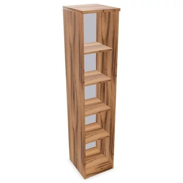 Irodai szekrény - polcos elem, ma x sz x mé: 1895 x 400 x 445 mm, dió színű