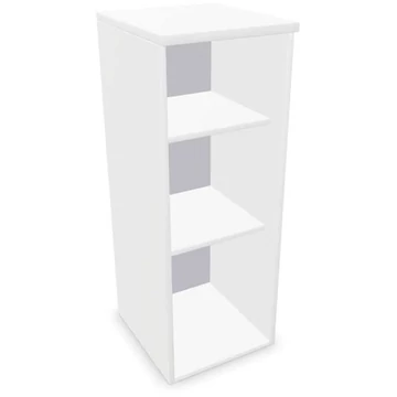 Irodai szekrény - polcos elem, ma x sz x mé: 1070 x 400 x 445 mm, fehér színű