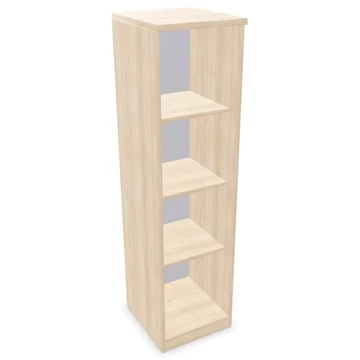 Irodai szekrény - polc, ma x sz x mé: 1545 x 400 x 445 mm, akác színű