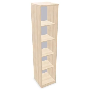 Irodai szekrény - polc, ma x sz x mé: 1895 x 400 x 445 mm, akác színű