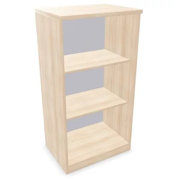 Irodai szekrény - polc, ma x sz x mé: 1155 x 600 x 445 mm, akác színű