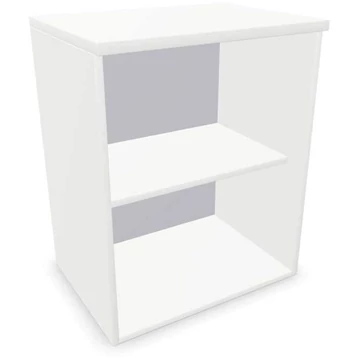 Irodai szekrény - polcos elem, ma x sz x mé: 740 x 600 x 445 mm, fehér színű