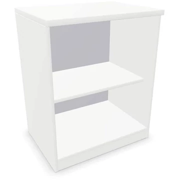 Irodai szekrény - polcos elem, ma x sz x mé: 740 x 600 x 445 mm, fehér színű