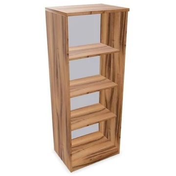 Irodai szekrény - polcos elem, ma x sz x mé: 1545 x 600 x 445 mm, dió színű