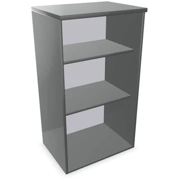 Irodai szekrény - polcos elem, ma x sz x mé: 1070 x 600 x 445 mm, színe sötétszürke