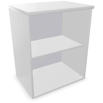 Irodai szekrény - polcos elem, ma x sz x mé: 740 x 600 x 445 mm, színe világosszürke