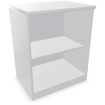 Irodai szekrény - polcos elem, ma x sz x mé: 740 x 600 x 445 mm, színe világosszürke