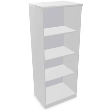 Irodai szekrény - polcos elem, ma x sz x mé: 1545 x 600 x 445 mm, színe világosszürke