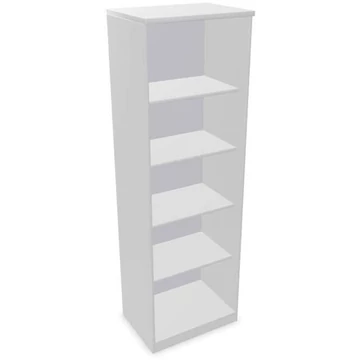 Irodai szekrény - polcos elem, ma x sz x mé: 1895 x 600 x 445 mm, színe világosszürke