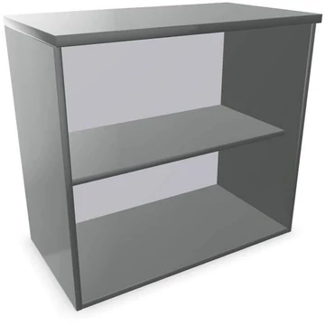 Irodai szekrény - polcos elem, ma x sz x mé: 740 x 800 x 445 mm, színe sötétszürke