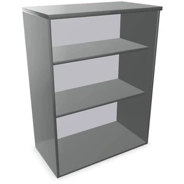 Irodai szekrény - polcos elem, ma x sz x mé: 1070 x 800 x 445 mm, színe sötétszürke