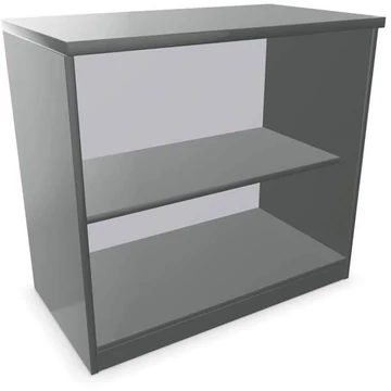Irodai szekrény - polcos elem, ma x sz x mé: 740 x 800 x 445 mm, színe sötétszürke