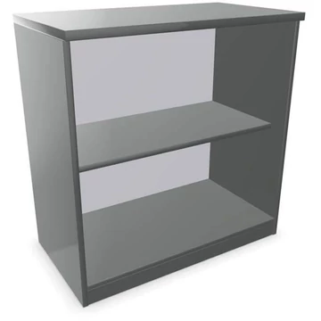Irodai szekrény - polcos elem, ma x sz x mé: 825 x 800 x 445 mm, színe sötétszürke